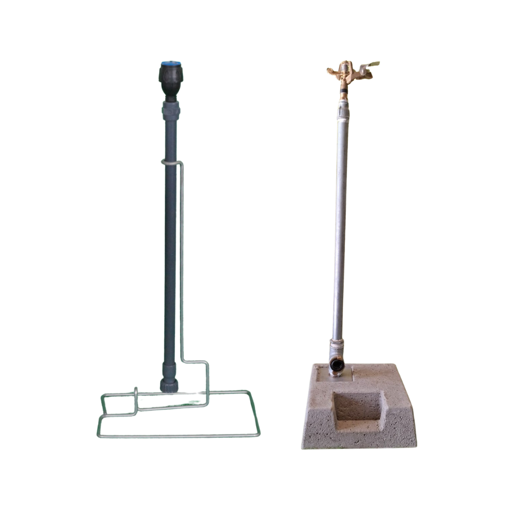 Sproeiersteunen en statieven